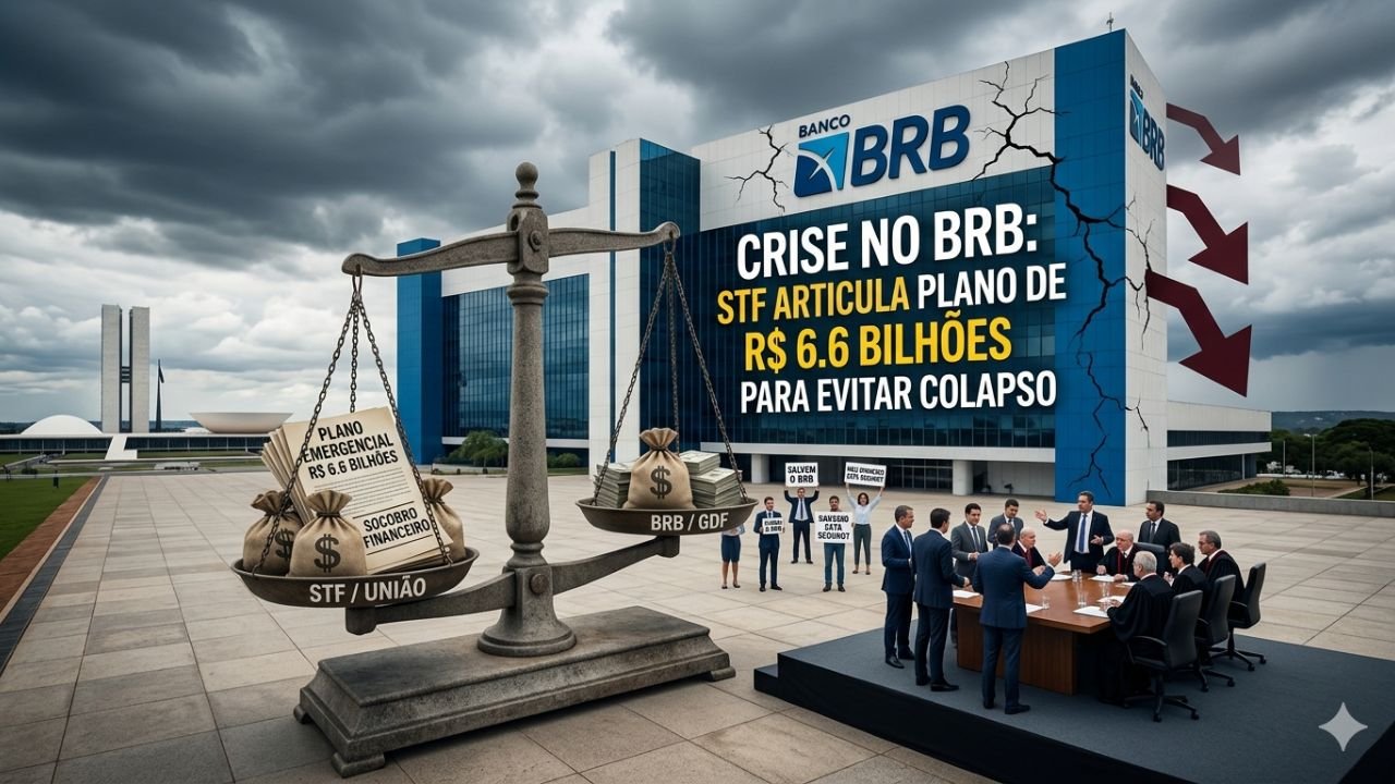 BRB enfrenta crise bilionária e STF articula plano para evitar colapso do banco