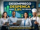 Desemprego em queda no brasil
