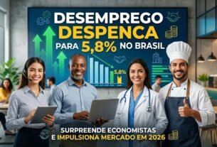 Desemprego em queda no brasil