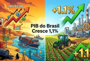 PIB do Brasil Cresce 1,1% e Surpreende Mercado no 1º Trimestre de 2026