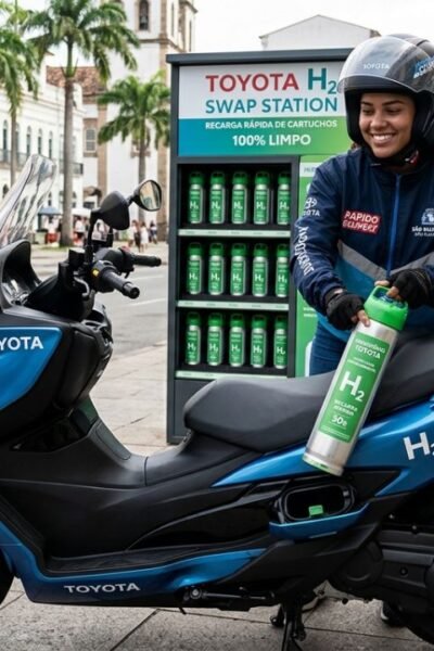 Toyota lança scooter com hidrogênio e surpreende mercado