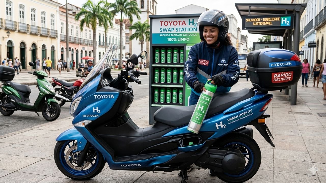 Toyota lança scooter com hidrogênio e surpreende mercado